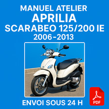 Manuel Atelier Aprilia Scarabeo 125/200 IE 2006-2013 Revue Technique Moto RMT CD