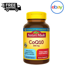 Nature Made CoQ10 200 mg Dietary Supplement, 140 Softgels