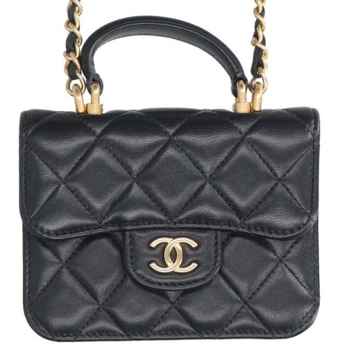 Chanel Ap2200 Flap Coin Purse Lambskin Chain Shoulder Bag Women's Used fdf6e87c5