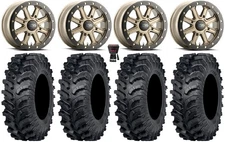 ITP Inertia Bdlk 15" Wheels Br +40mm 30" MT911 Tires Renegade Outlander