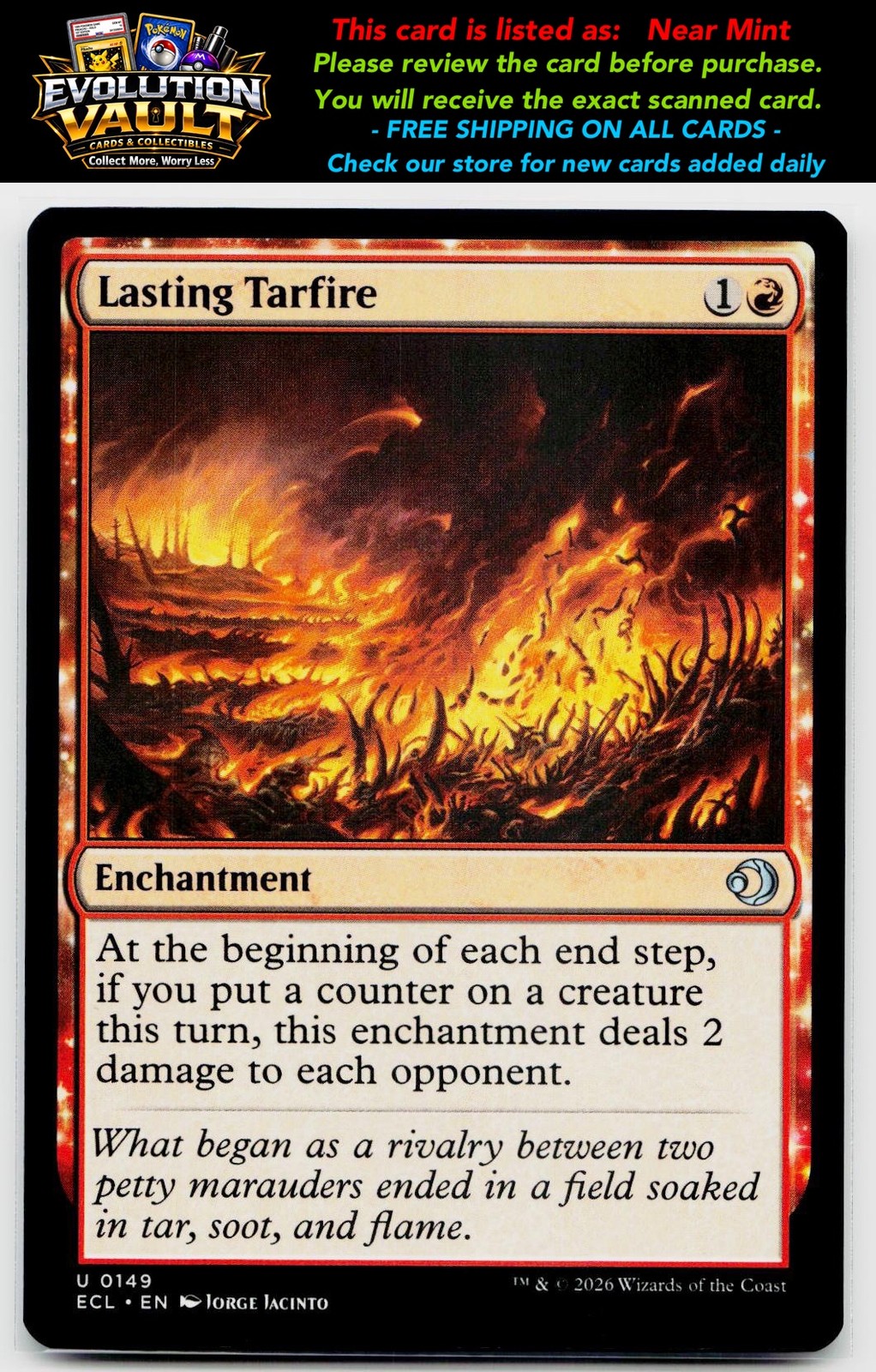 Lorwyn Eclipsed #149 Lasting Tarfire