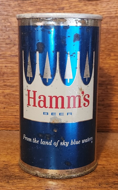  HAMM`S  ZIP-TAB WIDE SEAM 12 OZ. STEEL BEER CAN 
