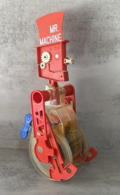 Vintage 1977 Ideal Mr Machine Robot Wind Up Walk Whistle Works HK