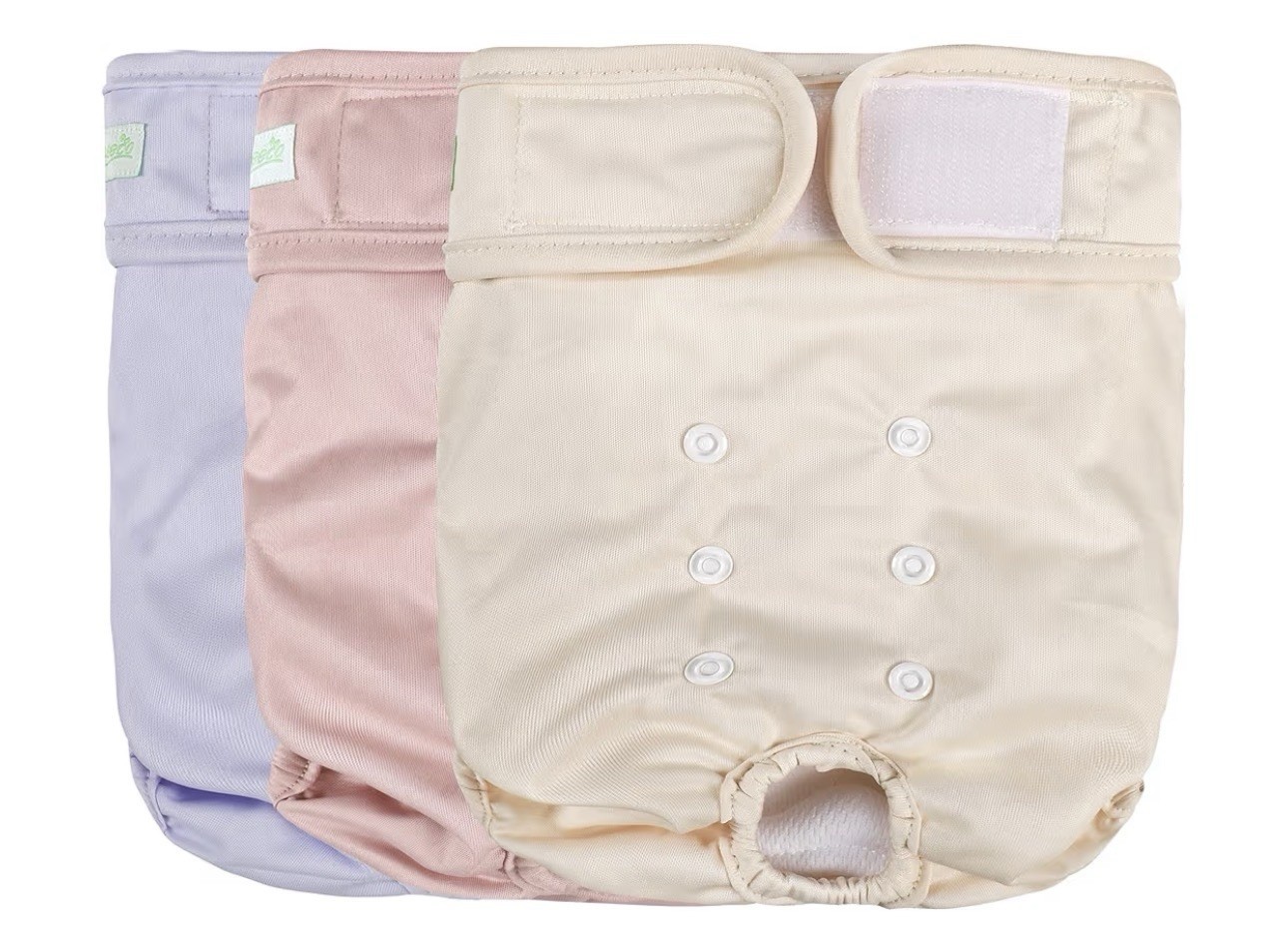 Wegreeco Washable Reusable Premium Dog Diapers Pack of 3 Size Medium