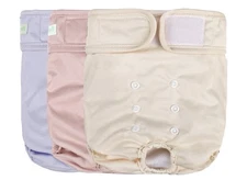 Wegreeco Washable Reusable Premium Dog Diapers Pack of 3 Size Medium