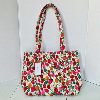 Vera Bradley Small Vera Bag Bushels of Berries Pumice Stone Ultralight NWT