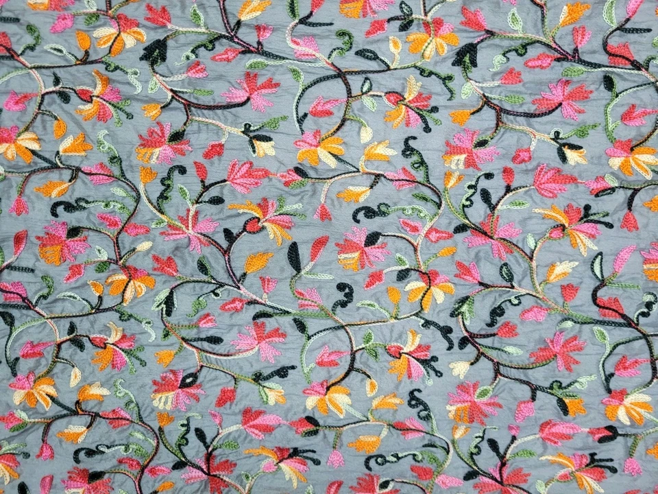 Bufanda larga bordada dupatta boda étnica india Punjab Phulkari estola Foto 3 de 4