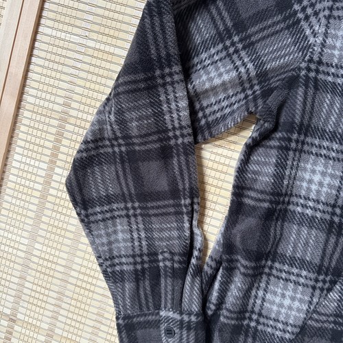BILLABONG Fleece Hoodie Pullover Adult Plaid Gray Hooded Sweatshirt Men's 2XL - Picture 8 of 14