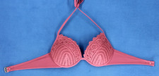 Shade Shore Underwire Padded Plunge Bikini Top Size 34B H7539