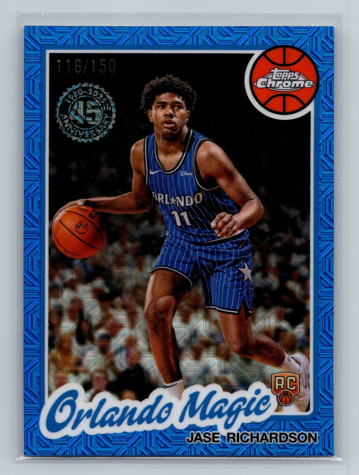 Jase Richardson 2025-26 Topps #TC-JR 1980-81 Blue Mojo Refractor /150 Magic