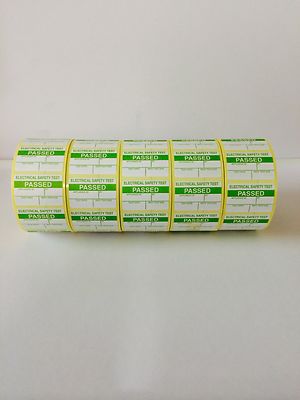 PAT Test / Prüfung Elektrische Etiketten Aufkleber 5000 Bestanden Etiketten
