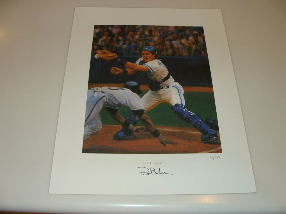 1992 WS MVP Pat Borders Signed Lithograph Toronto Blue Jays Ltd Ed #'d /20 - Image 2 of 4