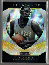 2021-22 Panini Prizm Draft Picks Brilliance Prizms Silver #14 Joel Embiid 
