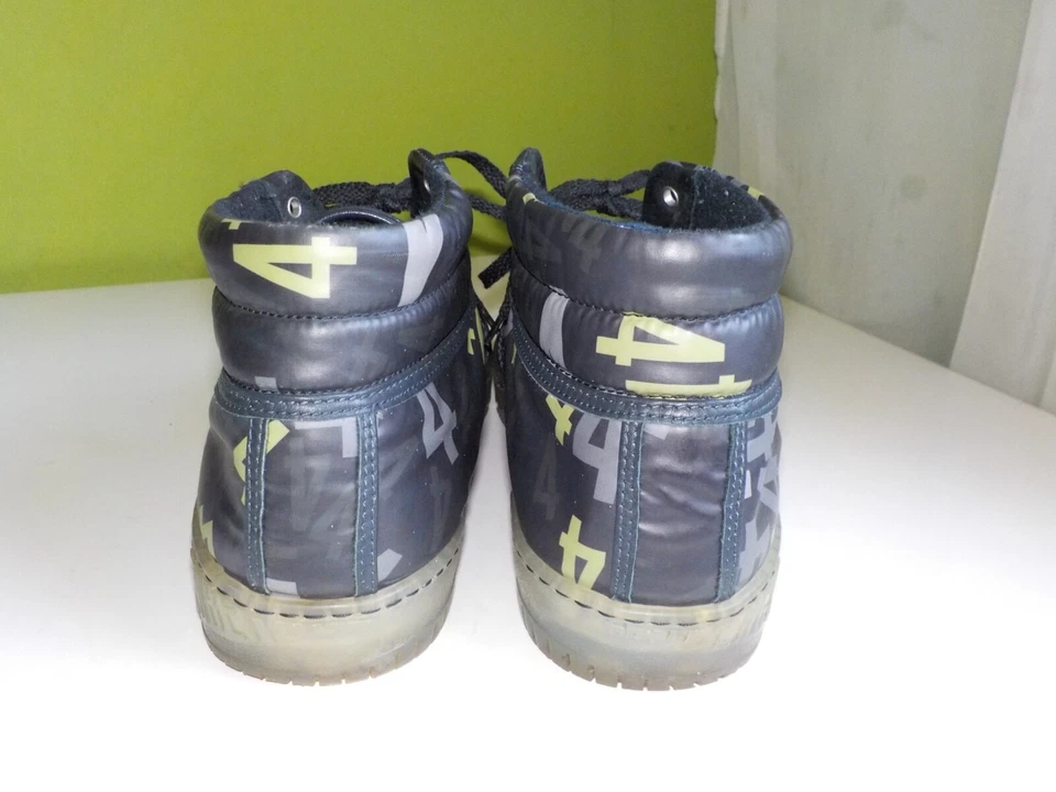 Baskets montantes designer Dirk Bikkembergs doublées shiny wet look gay camo 44 - Photo 4/4