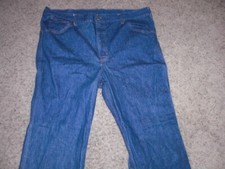 Vintage CARHARTT denim made in USA blue Scovill Zipper Jeans 44x34 (actual 40x34