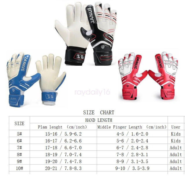 Guanti Janus Latex Goalkeeper Goalie Keeper GK protezione dita taglia 5-10- Guanti Janus Latex Goalkeeper Goalie Keeper GK protezione dita taglia 5-10-