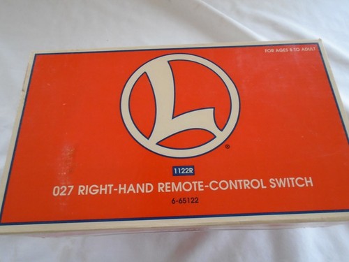 NIB 027 LIONEL 1122R RIGHT HAND REMOTE CONTROL SWITCH 6-65122 | eBay