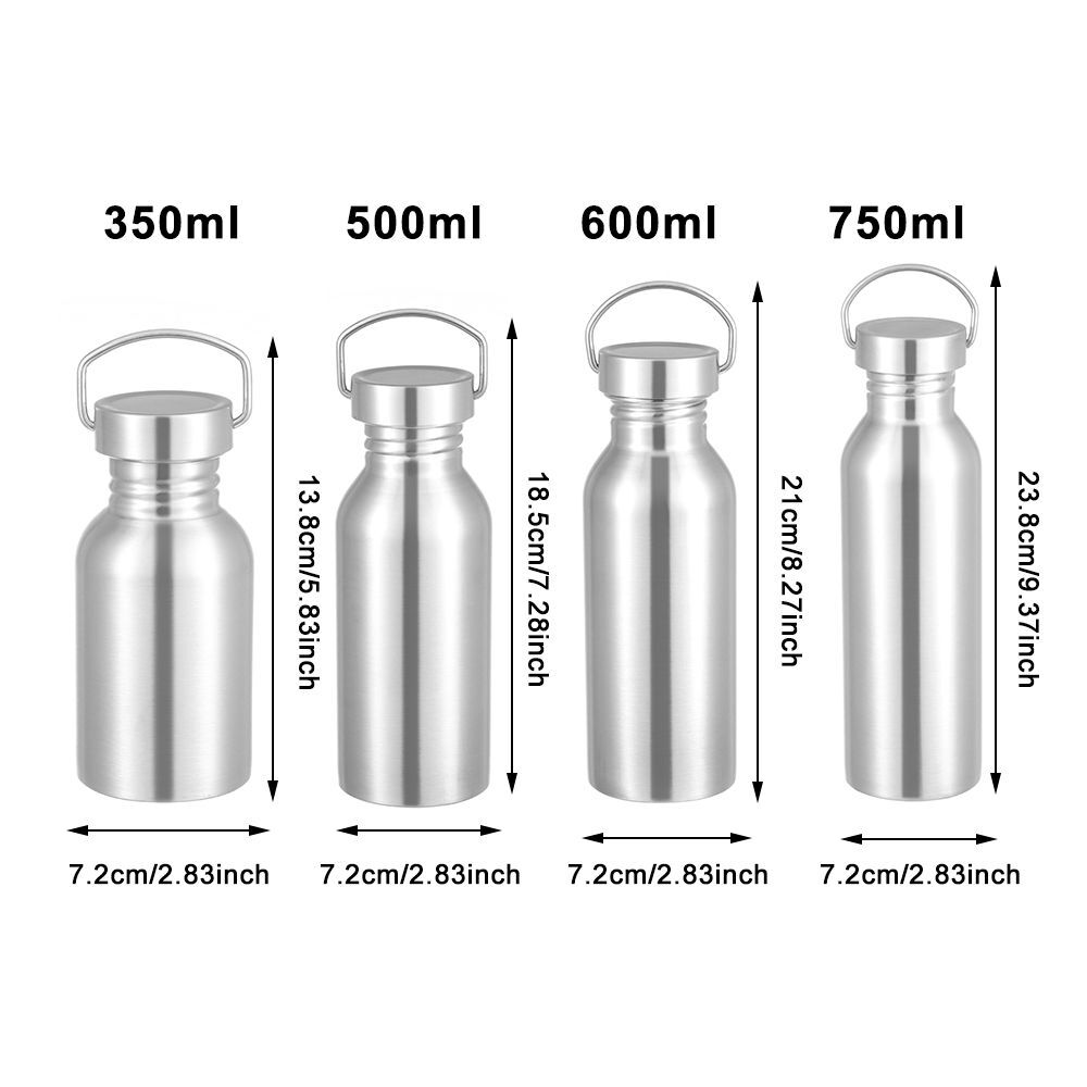 Walled Insulated Bicycle Water Bottles Metal Flask Stainless Steel