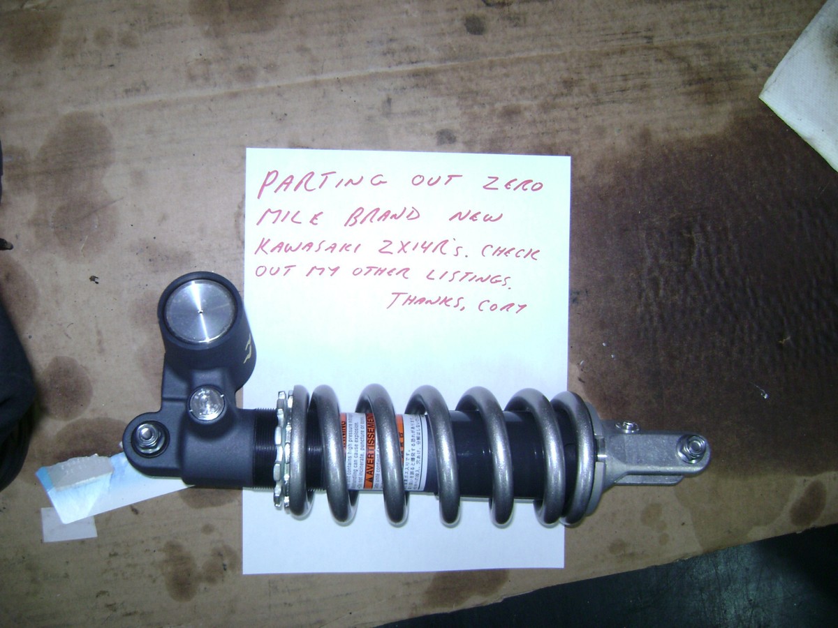 23 ZX14R REAR SHOCK ZX-14R NEW TAKE OFF ZERO MILES 12 13 14 15 16