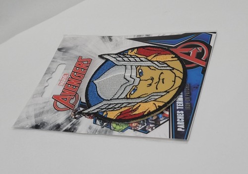 Disney Marvel Avengers Iron-On Patch: Round Thor Head w/Helmet New Free Ship - Picture 8 of 11