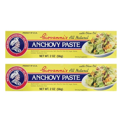 Giovannis Appetizing Food Prod Giovannis Anchovy Paste, 2 oz, 2 Pack