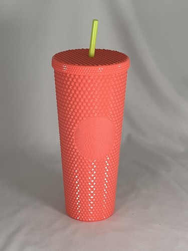 Starbucks | Accessories | Starbucks Summer 222 Dragonfruit Coral Glossy Studded Bling Venti Tumbler 66634e65d253f1fe3b431a57