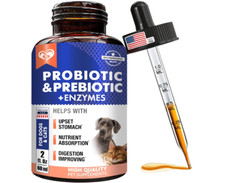 Probiotics Prebiotics with Enzymes for Dogs and Cats Digestive Gut Flora Health