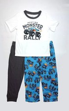 Carter's Boy's Monster Truck Rally 3-Piece Bedtime Pajama Set