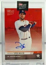 George Springer 2019 Topps Now Road To Opening Day RED Autograph Auto /10 ASTROS