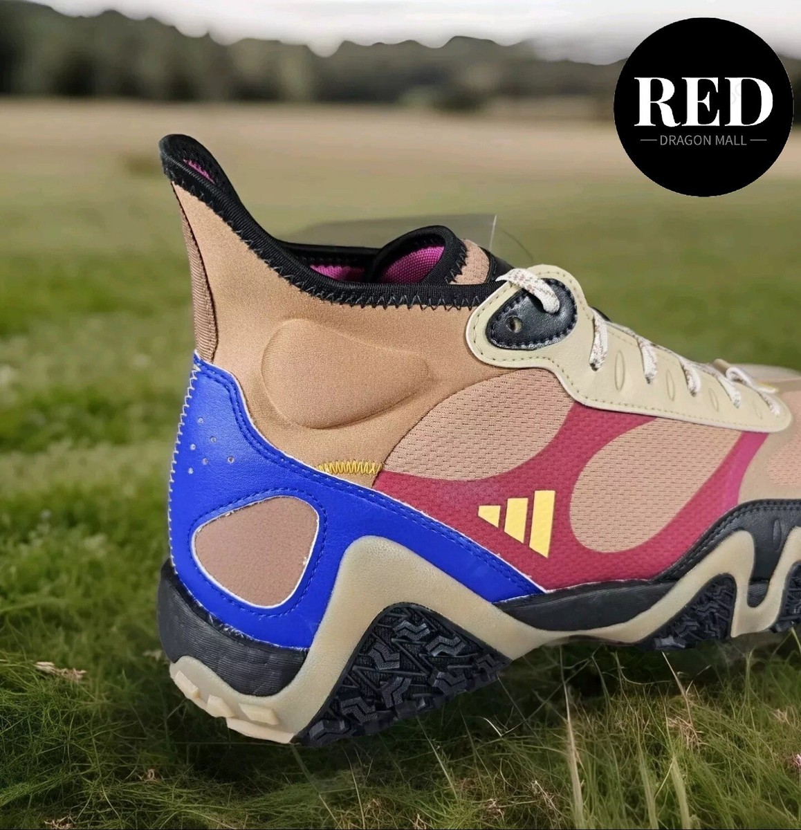 Adidas Adicross Hi Clay Strata/Blue Spikeless Golf Shoes 