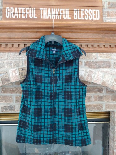 Green Plaid Flannel Vest NWT | eBay