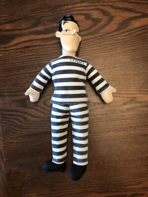 Three Stooges Jailbird Laurel And Hardy Play by Play Plush with Tags 1999