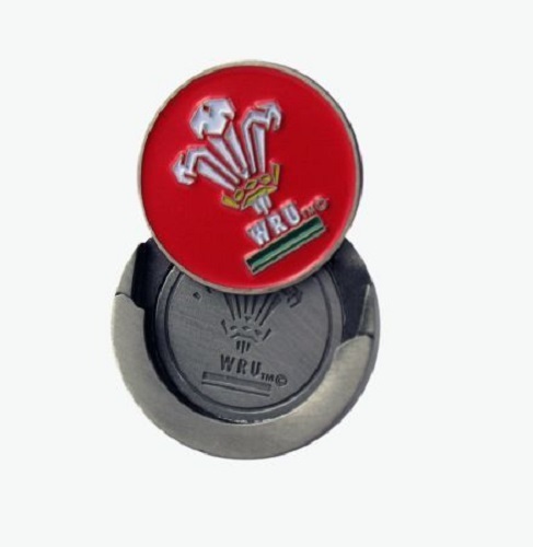 WELSH RUGBY WRU HAT CAP CLIP + GOLF BALL MARKER. WALES