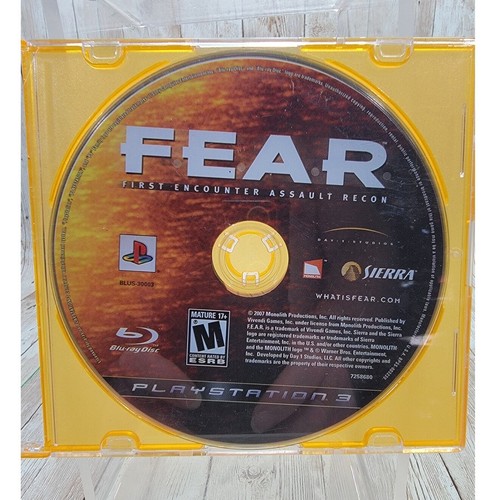 F.E.A.R. First Encounter Assault Recon & F.E.A.R. 2 Project Origin PS3 Disc Only - Picture 2 of 5