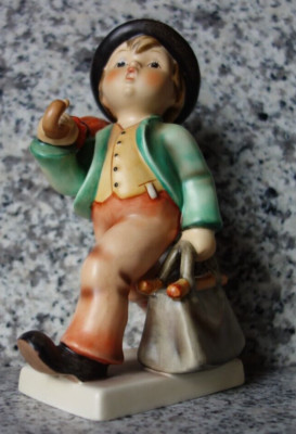 Hummel Figur, Großfigur 15 cm hoch, Hum 7/0 ''Wanderbub - Merry Wanderer'' FM 7