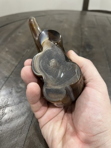 Imperial Caramel Glass Elephant Figurine Brown Slag Heisley Mold - Picture 6 of 8