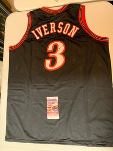 allen iverson signed jersey