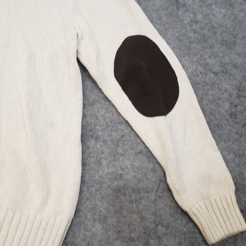 Chaps Sweater Men’s Large Pullover Crew Neck Beige - Picture 10 of 13