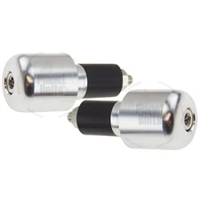 Silver Handle Bar End CNC Slugger Hollow 7/8" Bars 6mm Cap Weight Slider