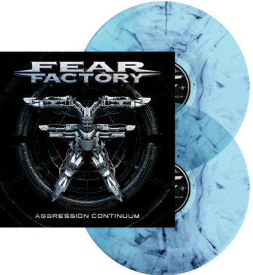 Fear Factory - Aggression Continuum Curacao / Black Marbled 2 Vinyl LP  400 WW