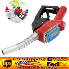 1 Fueling Nozzle Digital Flow Meter Diesel Gasoline Fuel Gun Oil Fill Nozzle