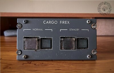 CRJ-200 Cargo Fire control panel PN 601R510708-3 with removal tag