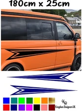 LARGE side stripe vinyl decal sticker arrow design for car/van/camper/motorhome