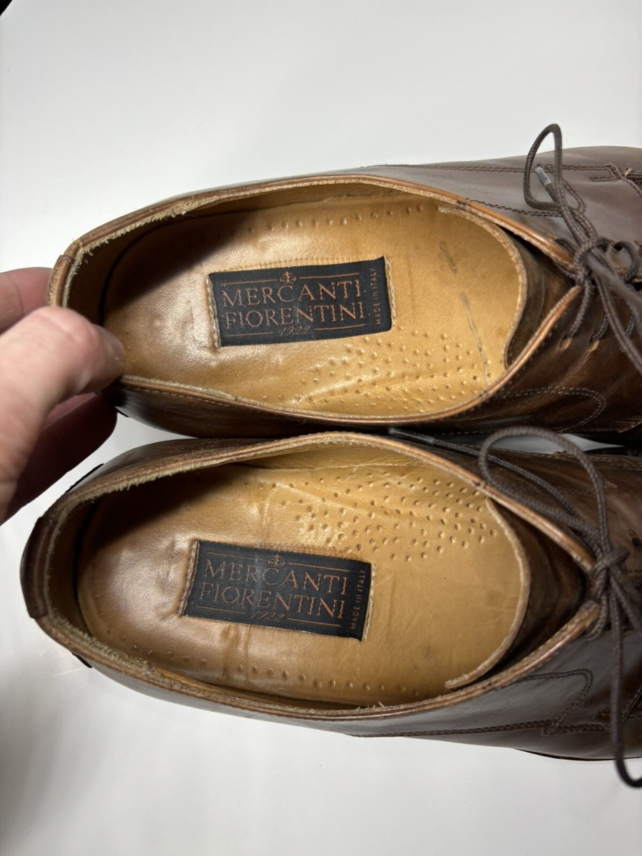 MERCANTI FIORENTINI Brown Italian Dress Shoes Men display picture 2