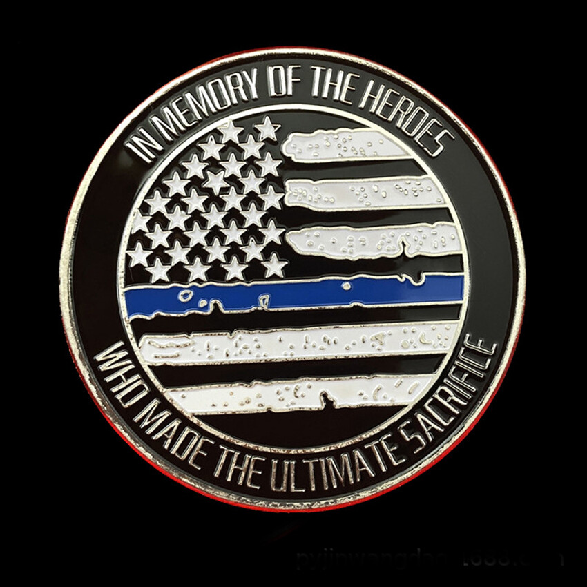 Law Enforcement Souvenir  Blue Lives Matter Gift Police Officer Challenge Coin