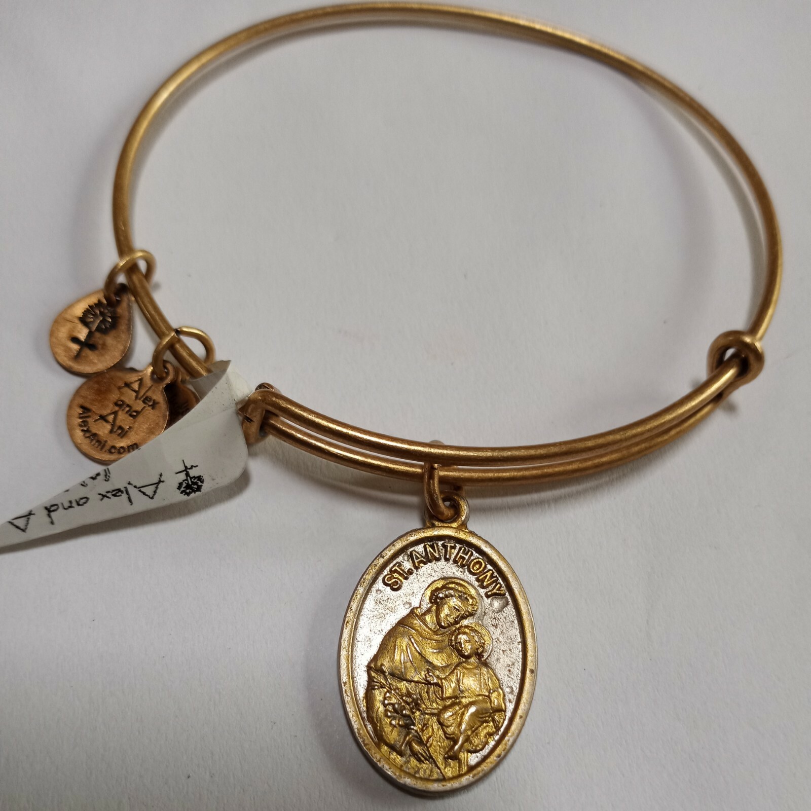 Alex and Ani Russian Gold Expandable Bracelet❤️ W/Added Saint