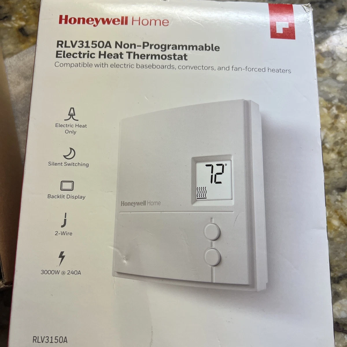 Honeywell Home RLV3150A1004 Non-Programmable Digital Electric Heat  Thermostat fo | eBay