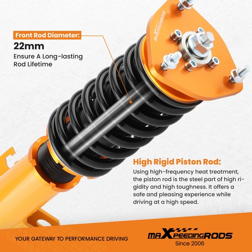 Adjustable Height Coilovers For Subaru Impreza WRX GC8 STI 93-01 Coil Spring - Picture 4 of 12