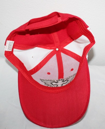 Cross and Wings Baseball Cap Hat Red White 2 sets of cross & wings Adjustable - Bild 5 von 6