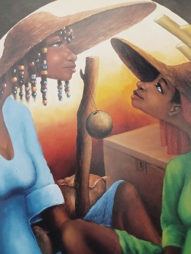 Original Haitian Print L'ABONDANCE by Jacques St. Surin 30" X 22" NEW - Picture 8 of 15
